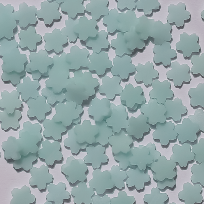 Stikeeze Glow in the Dark Confetti | Blue Flowers | 3 gms | For Crafts, Slime & Resin Art