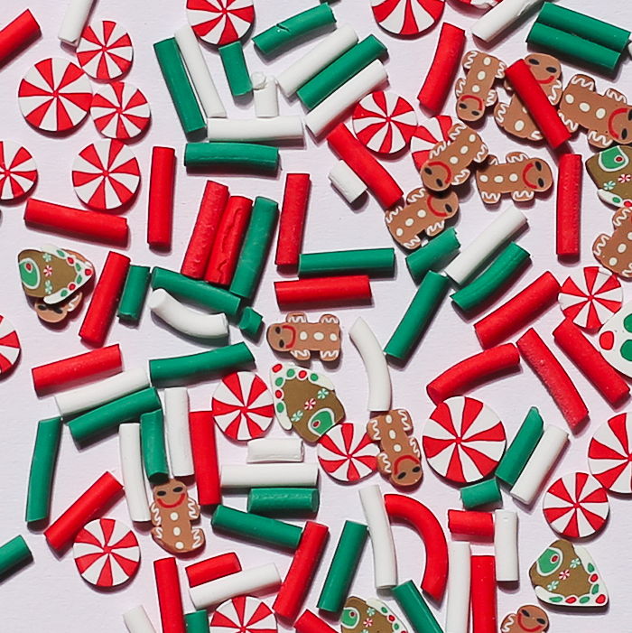 Stikeeze Shaped Confetti | Christmas Candy | 3 gms | For Crafts, Slime & Resin Art