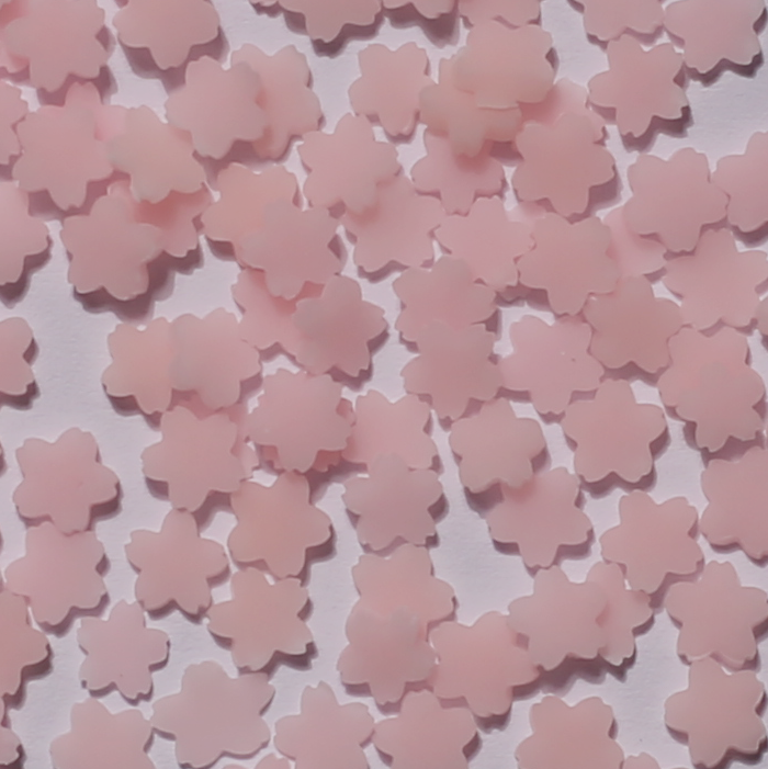 Stikeeze Glow in the Dark Confetti | Pink Flowers | 3 gms | For Crafts, Slime & Resin Art