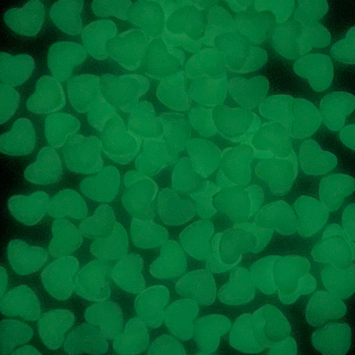 Stikeeze Glow in the Dark Confetti | Hearts | 3 gms | For Crafts, Slime & Resin Art