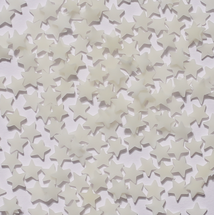 Stikeeze Glow in the Dark Confetti | Stars | 3 gms | For Crafts, Slime & Resin Art