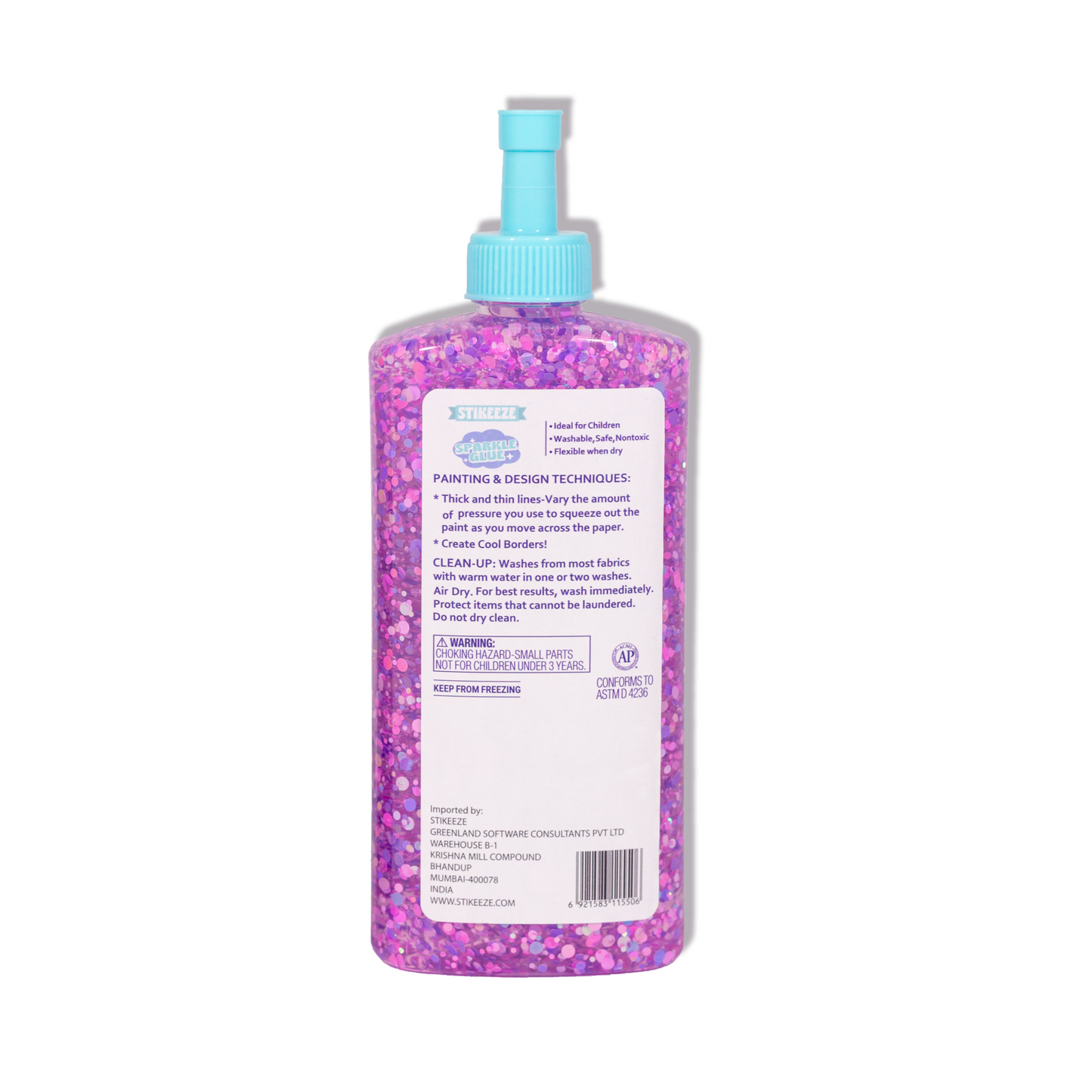 Stikeeze Sparkle Confetti Glue | Peony Party | 266ml
